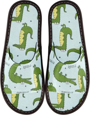 Fisyme Slippers for Women Men Slip-On Open Toe Indoor Outdoor House Shoes Home Slipper