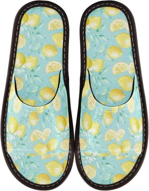 Fisyme Slippers for Women Men Slip-On Open Toe Indoor Outdoor House Shoes Home Slipper