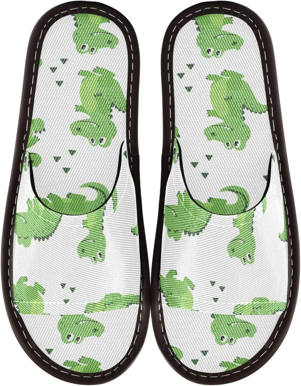 Fisyme Slippers for Women Men Slip-On Open Toe Indoor Outdoor House Shoes Home Slipper