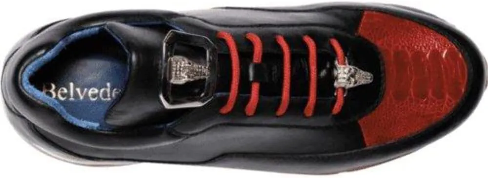 Flash Genuine Ostrich and Soft Italian Calf Shoe