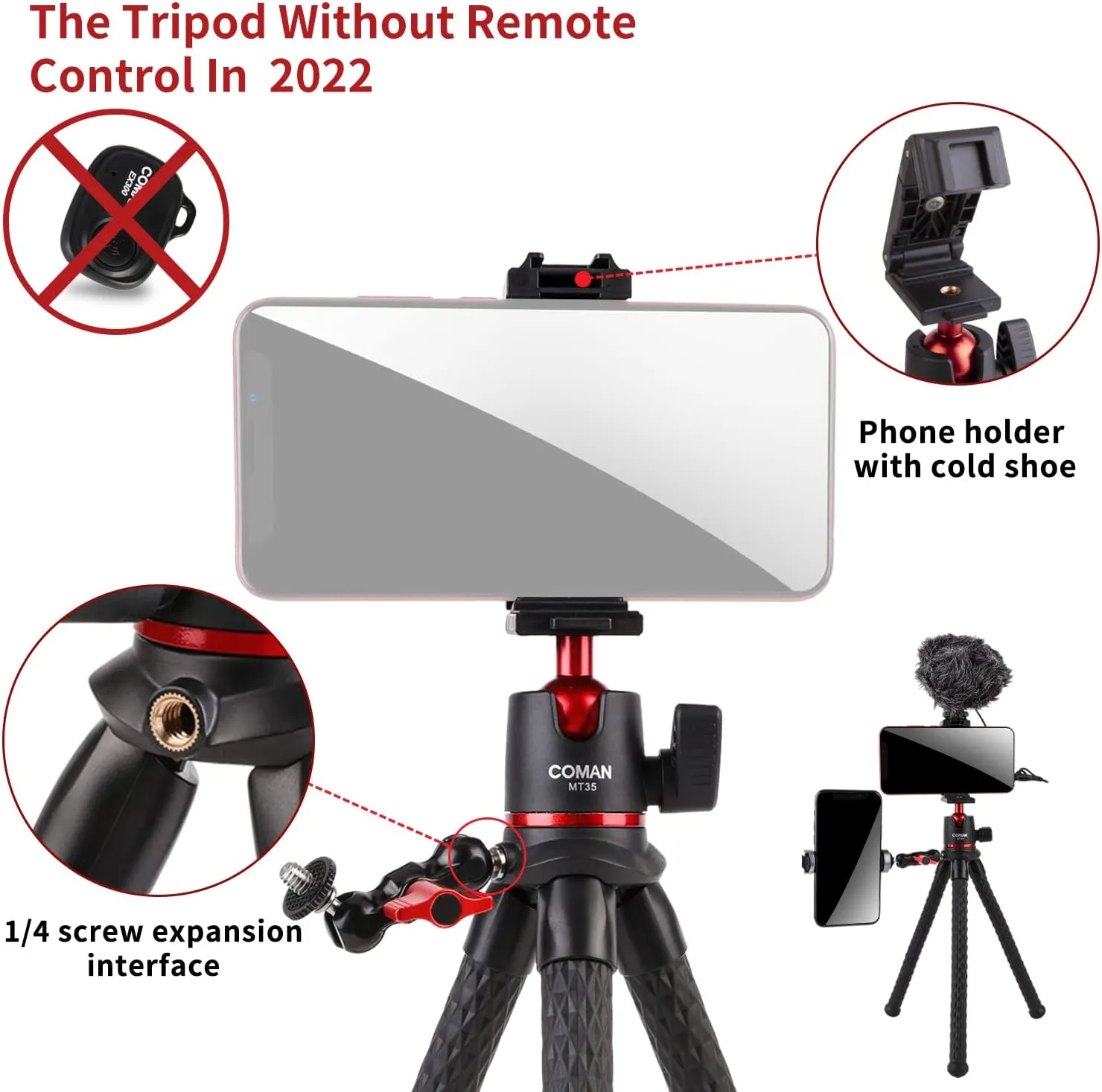 FLEXIBLE PHONE TRIPOD