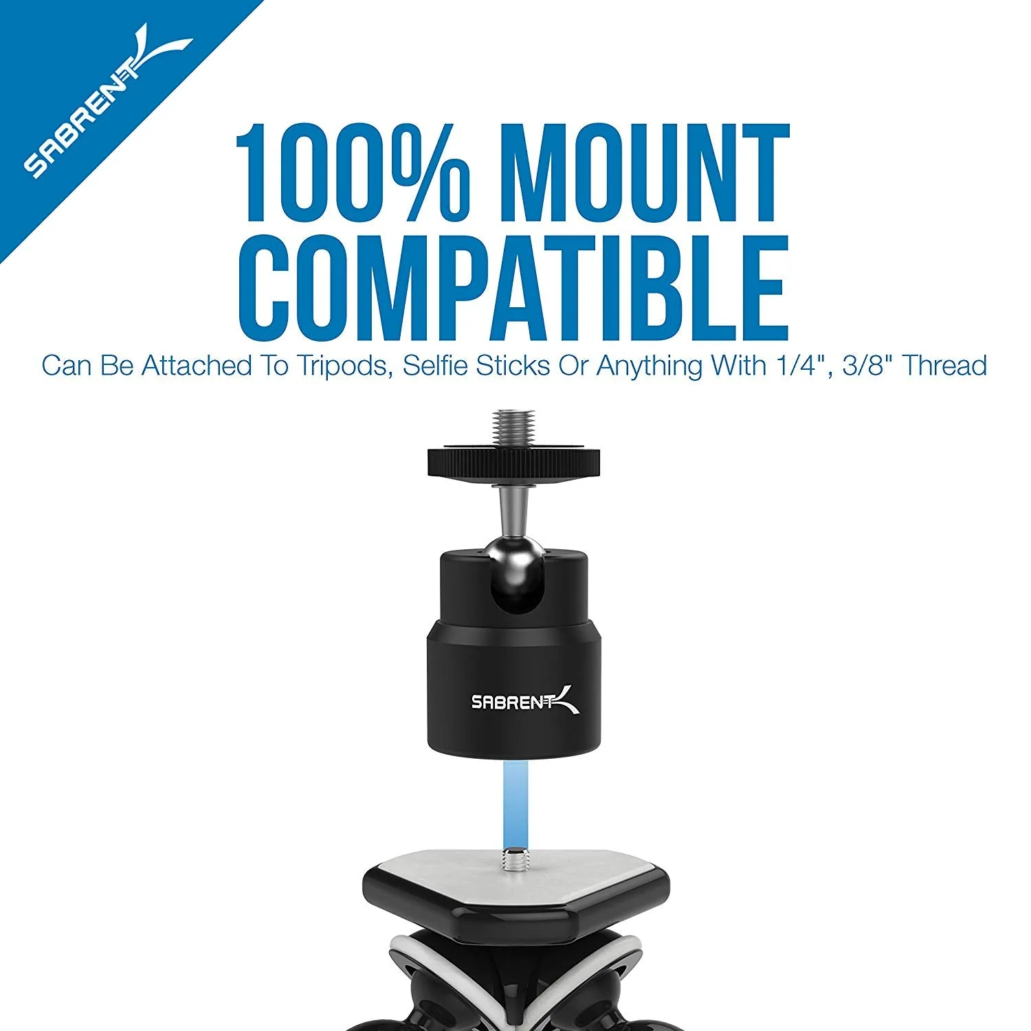 Flexible with Ball Head Bundle for standard Tripod mount gray