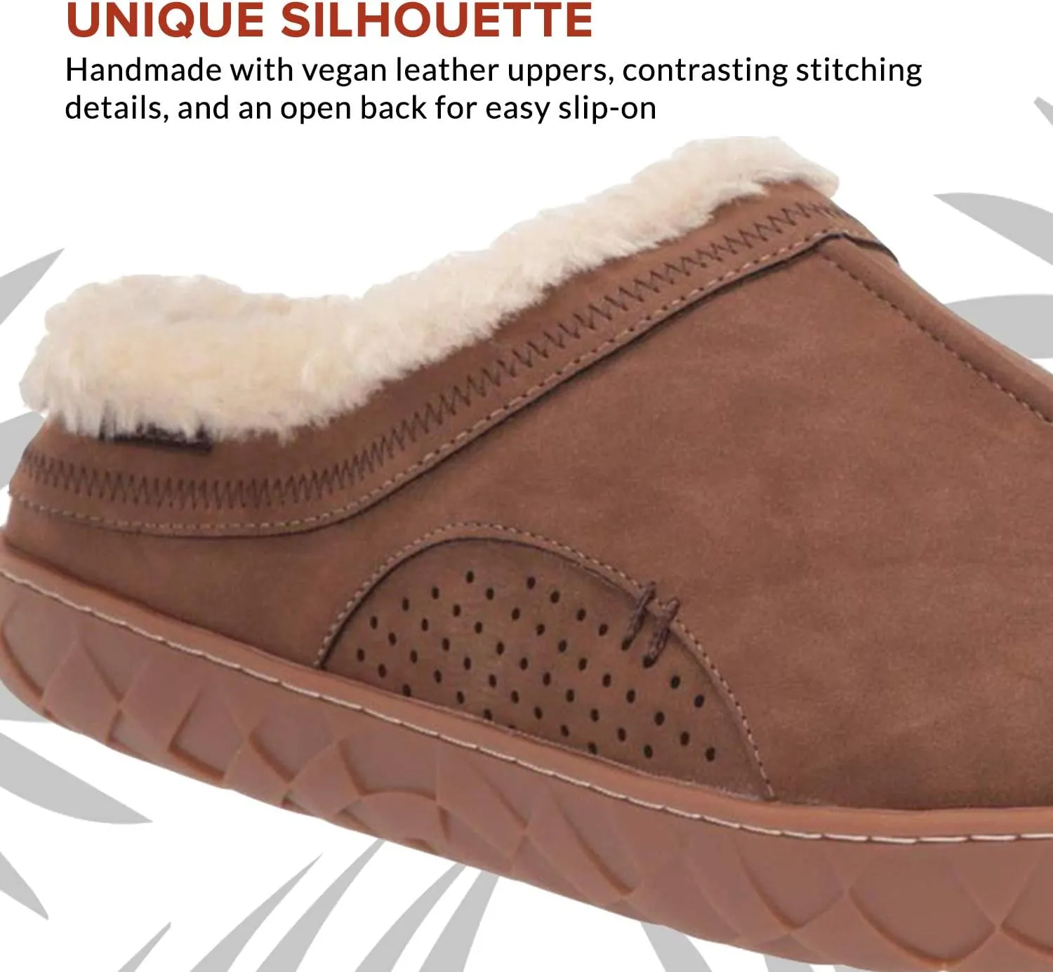 FLOJOS Men's Que Sherpa Lined Slipper
