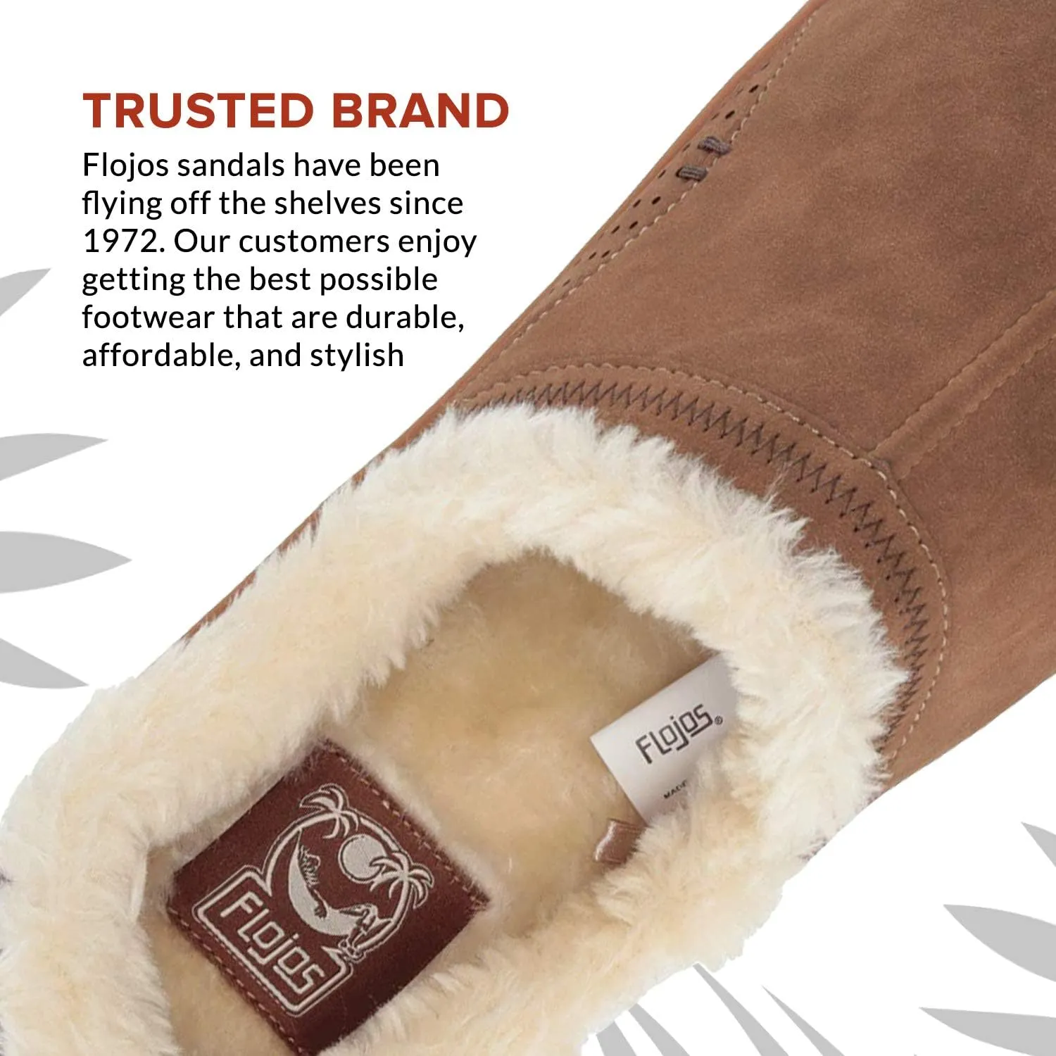 FLOJOS Men's Que Sherpa Lined Slipper