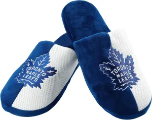 FOCO Toronto Maple Leafs NHL Mens Team Logo Staycation Slipper - L