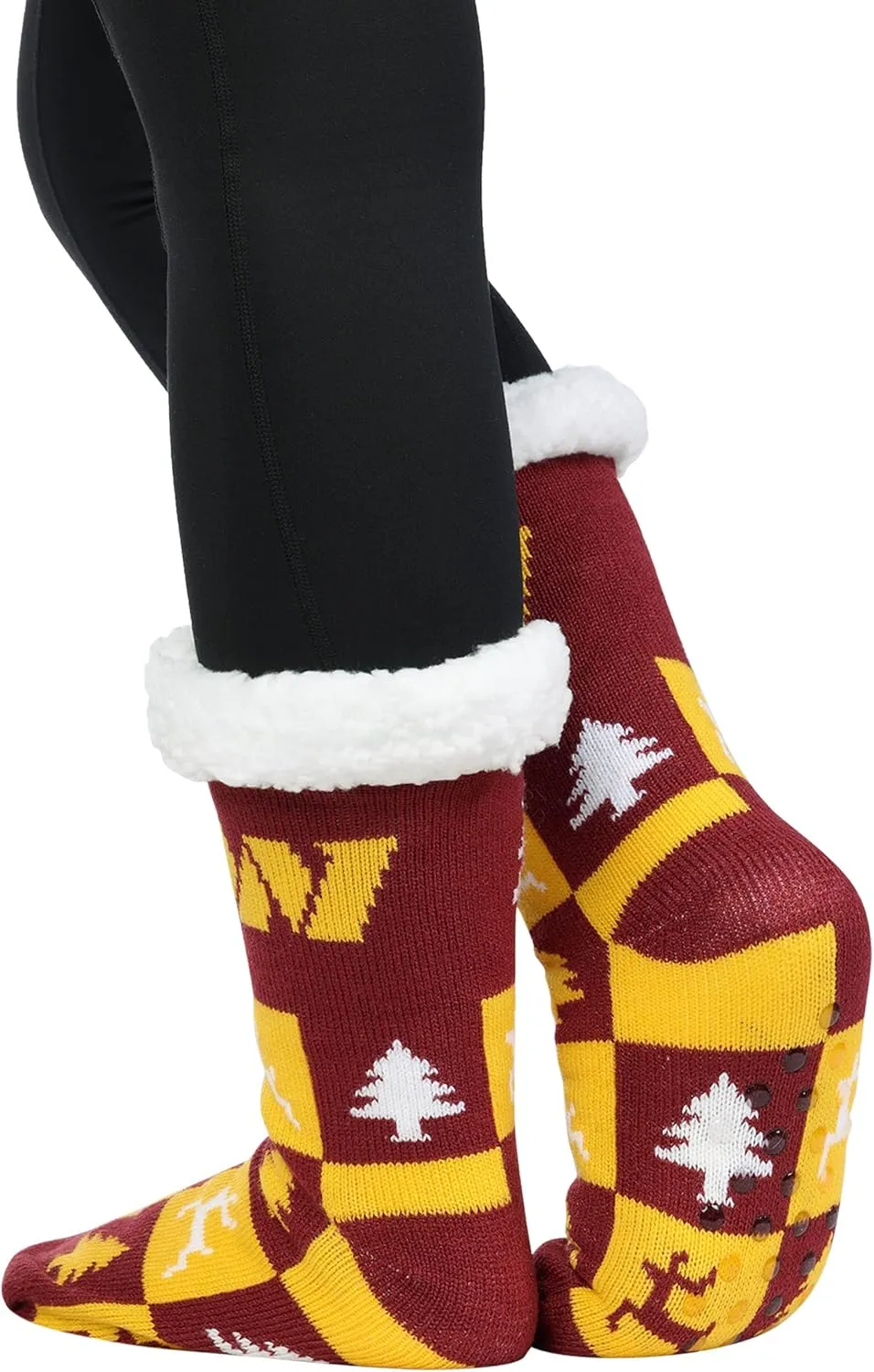 FOCO Women's NFL Team Logo Fan Footy 3-Pack Slipper Socks