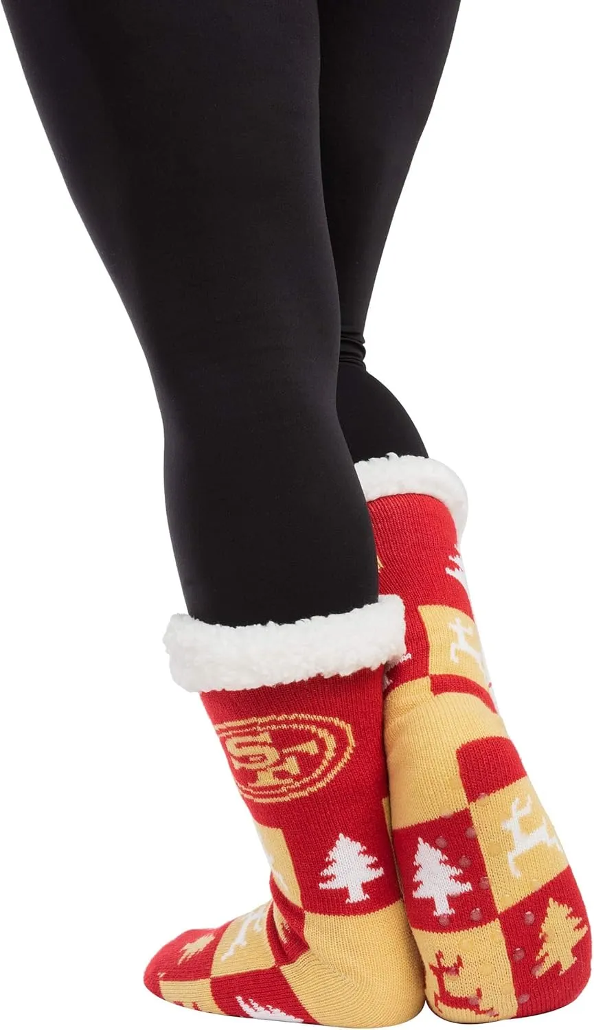 FOCO Women's NFL Team Logo Fan Footy 3-Pack Slipper Socks