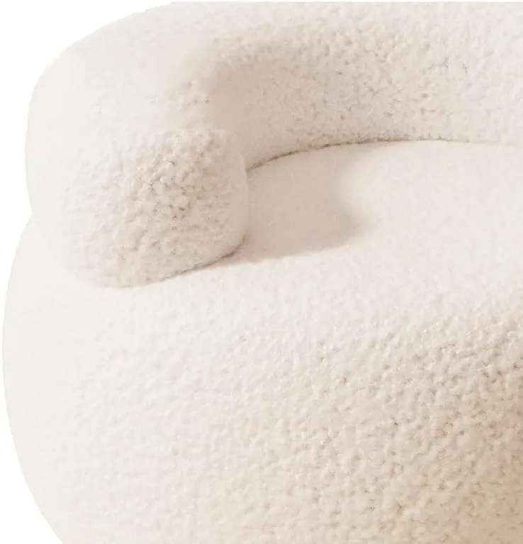 Foot Stool Sofa Stool Household Small Stool Backrest Chair Round Stool Lambskin Soft Bag Low Stool Small Stool Shoe Stool Ottoman(B)