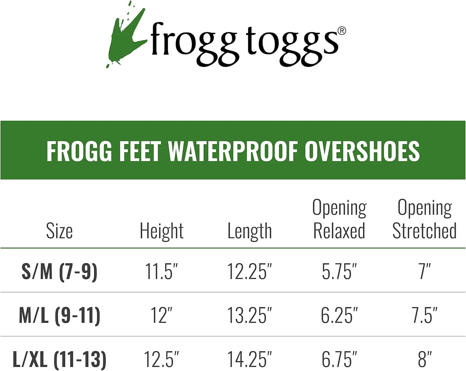 Frogg Toggs Frogg Feet Waterproof Overshoe