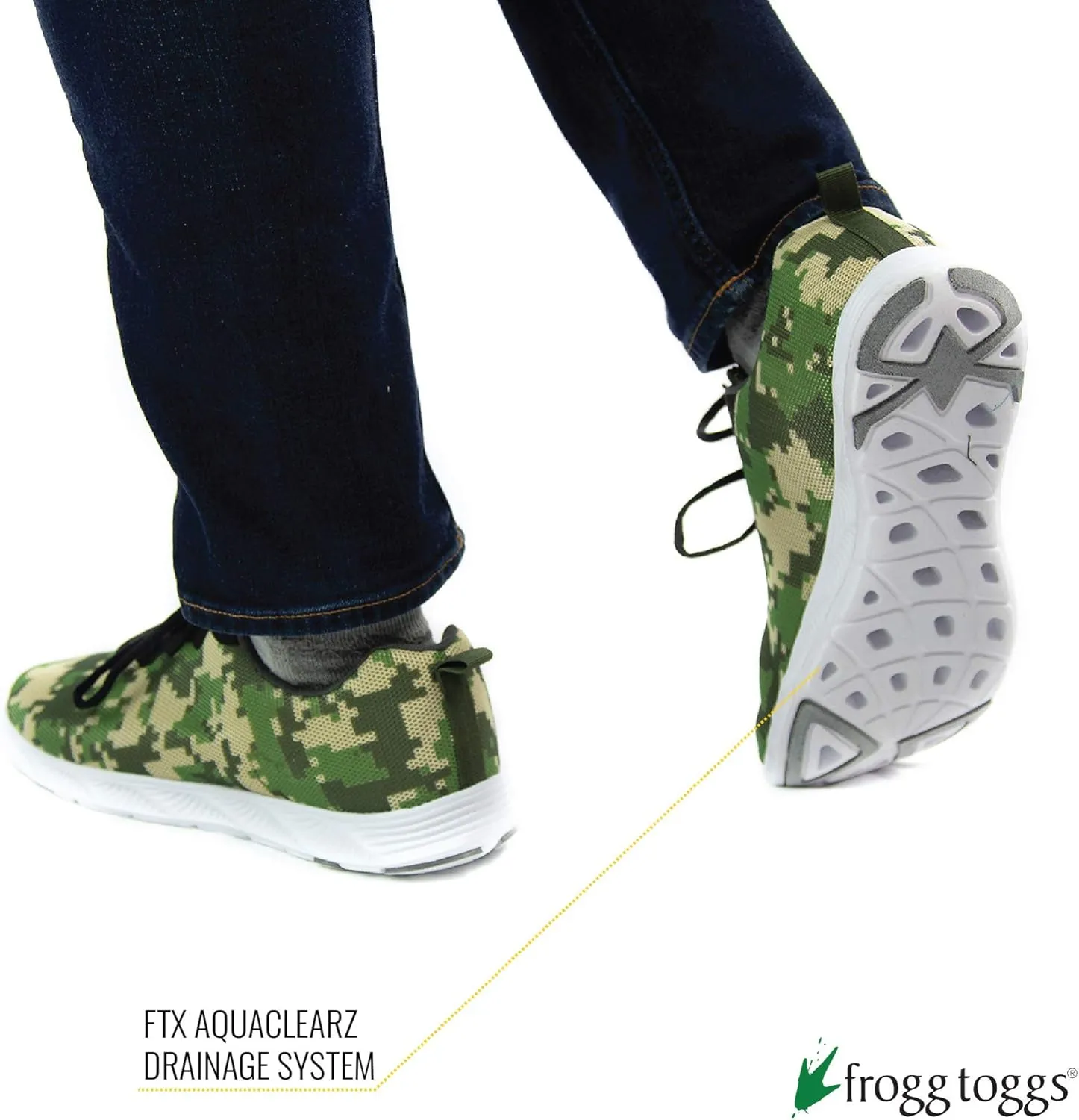 FROGG TOGGS Men's Shortfin 2.0 Premium Water Draining Quick-Drying Sport Shoe