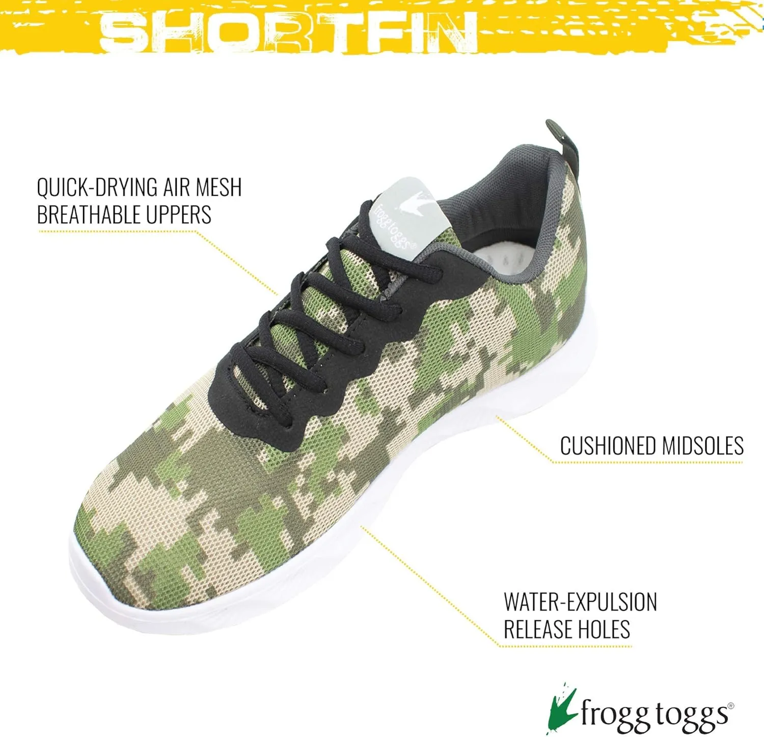 FROGG TOGGS Men's Shortfin 2.0 Premium Water Draining Quick-Drying Sport Shoe