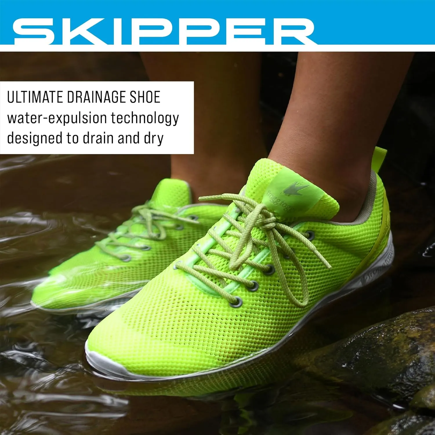 FROGG TOGGS Women's Skipper Premium Water Draining Quick-Drying Sport Shoe