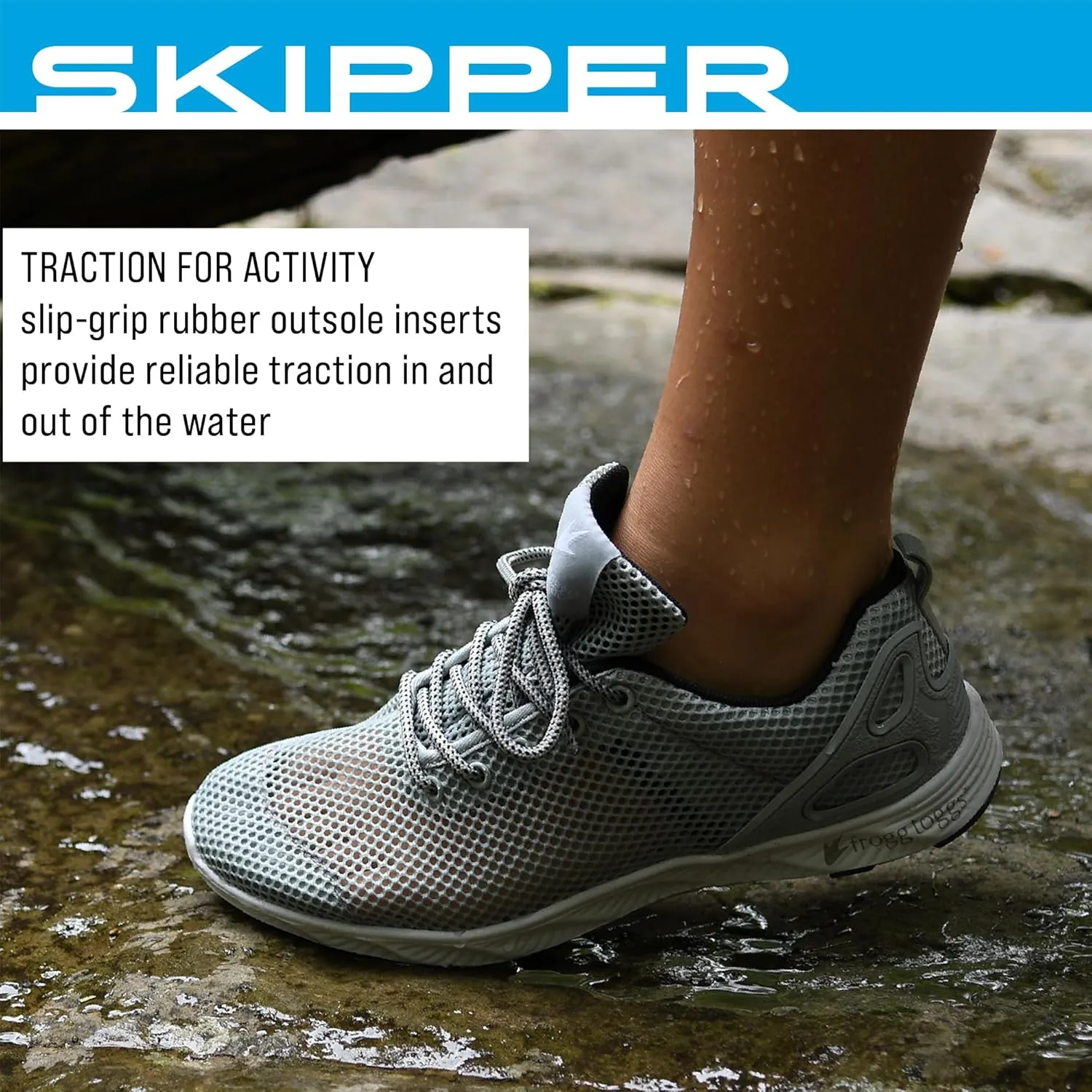 FROGG TOGGS Women's Skipper Premium Water Draining Quick-Drying Sport Shoe