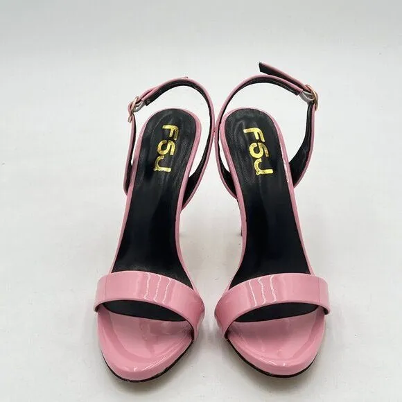 FSJ Light Pink Sexy High Heel Sandal Back Strap Slingback Open Toe Evening Shoes