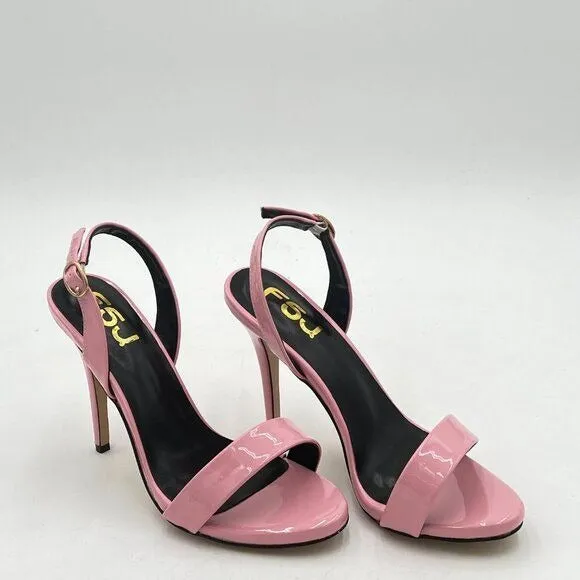 FSJ Light Pink Sexy High Heel Sandal Back Strap Slingback Open Toe Evening Shoes