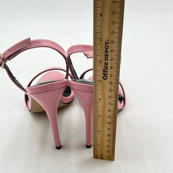 FSJ Light Pink Sexy High Heel Sandal Back Strap Slingback Open Toe Evening Shoes