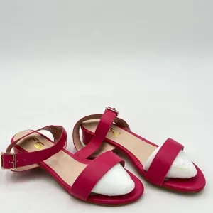 FSJ Women Casual Open Toe Block Low Heel Ankle Strap Sandals Comfort Summer Shoe