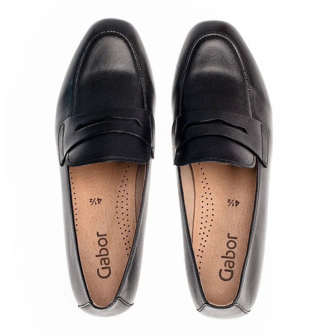 GABOR Sort skind loafer