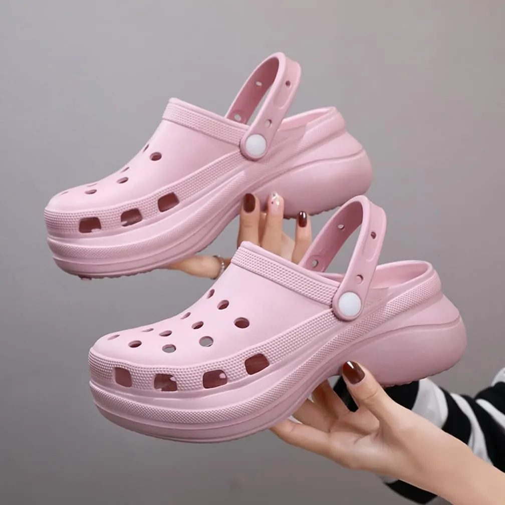 Garden Clogs for Women's Platform Clogs Breathable Quick Drying Water Shoes Cloud Slides Casual Pillows Sandals Clog Shoes Slip On Comfortable Slippers
