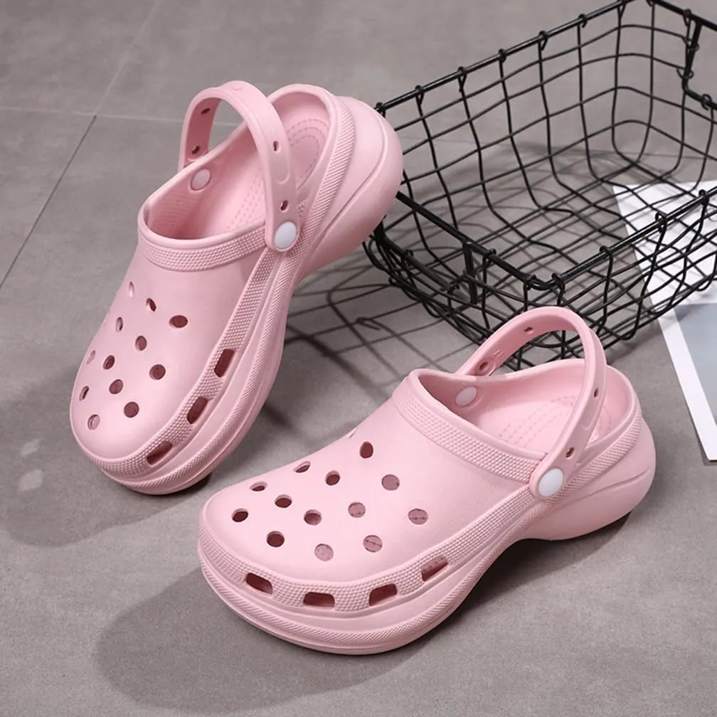Garden Clogs for Women's Platform Clogs Breathable Quick Drying Water Shoes Cloud Slides Casual Pillows Sandals Clog Shoes Slip On Comfortable Slippers
