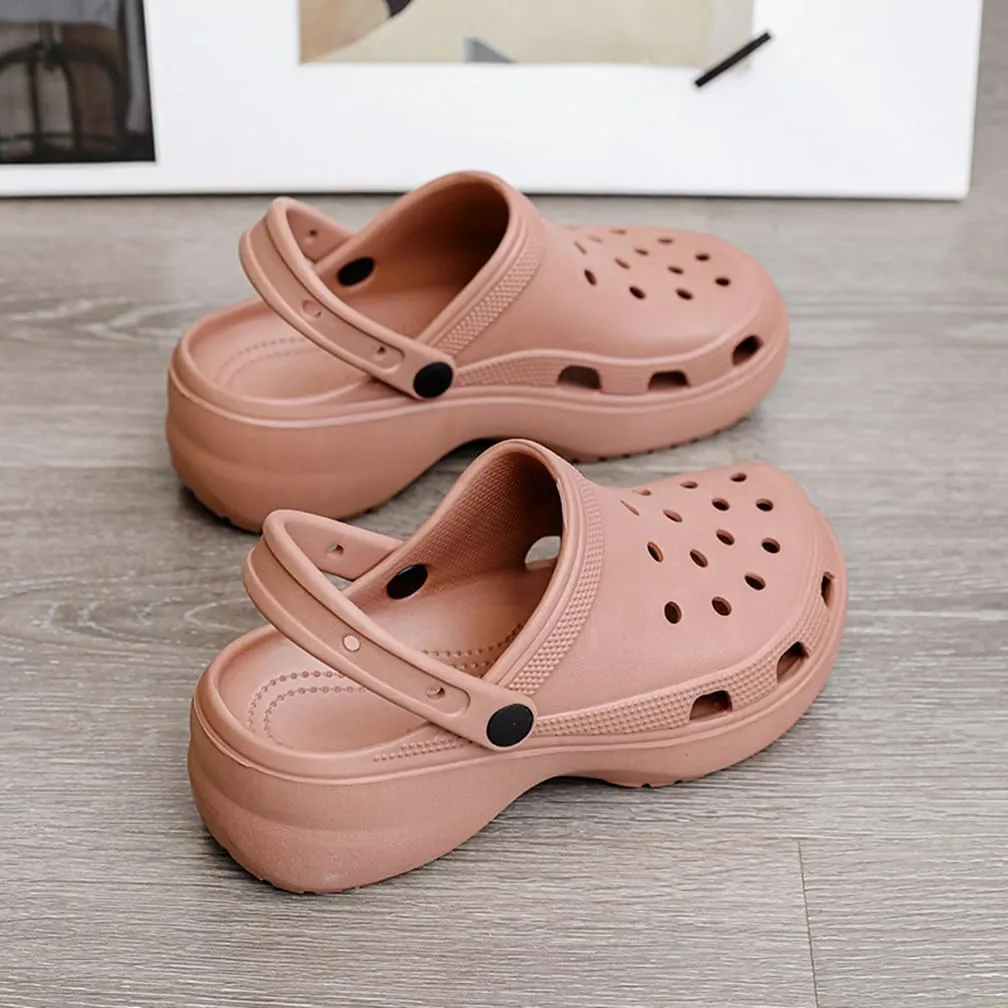 Garden Clogs for Women's Platform Clogs Breathable Quick Drying Water Shoes Cloud Slides Casual Pillows Sandals Clog Shoes Slip On Comfortable Slippers