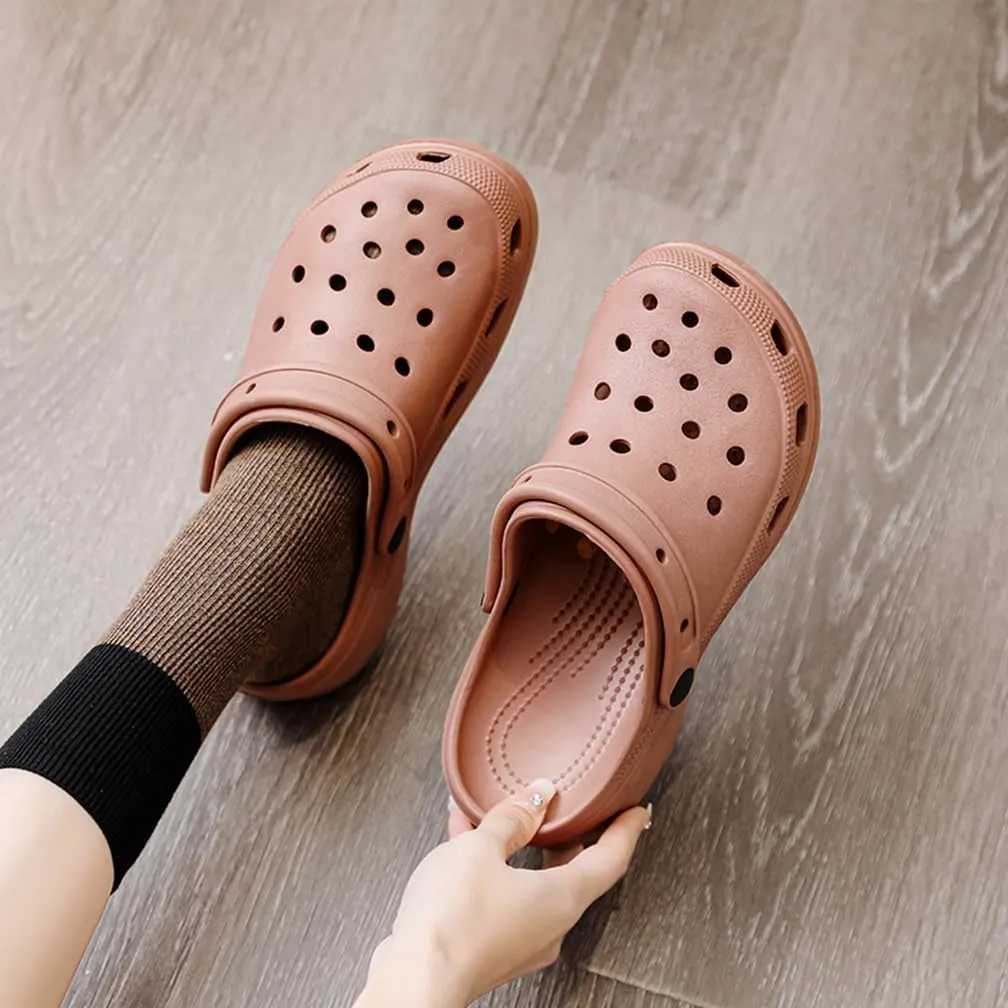 Garden Clogs for Women's Platform Clogs Breathable Quick Drying Water Shoes Cloud Slides Casual Pillows Sandals Clog Shoes Slip On Comfortable Slippers