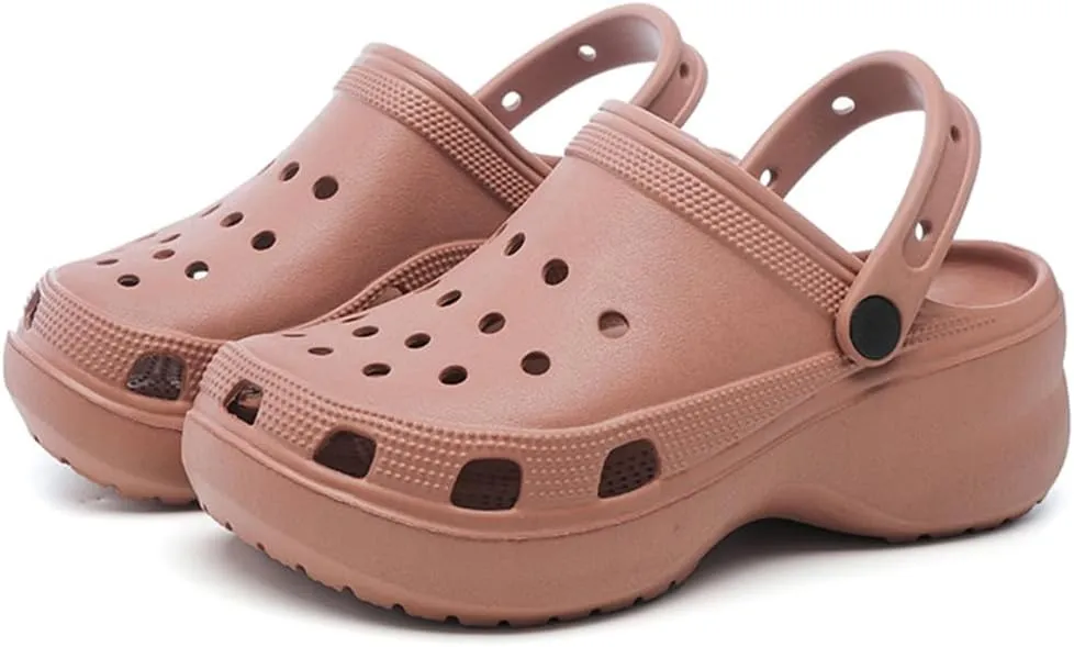 Garden Clogs for Women's Platform Clogs Breathable Quick Drying Water Shoes Cloud Slides Casual Pillows Sandals Clog Shoes Slip On Comfortable Slippers