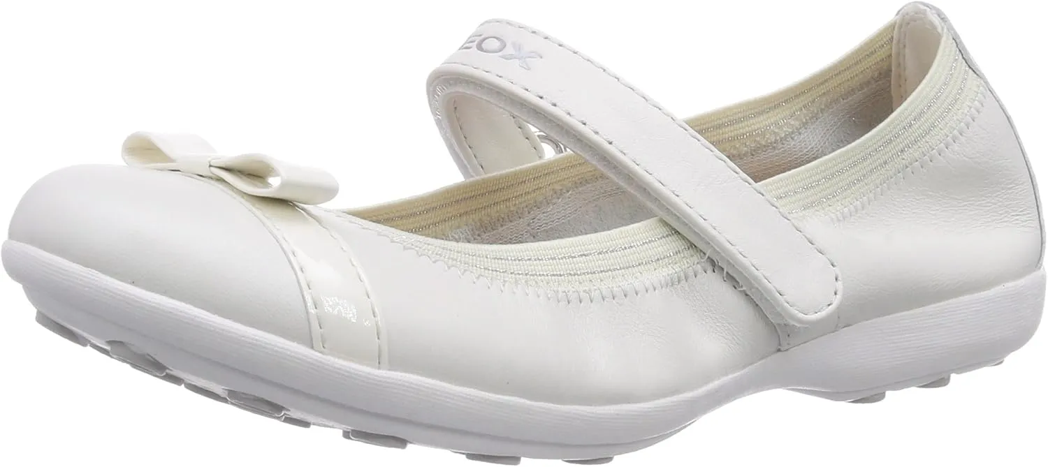 Geox Junior Jodie 67 Mary Jane (Toddler/Little Kid/Big Kid), Off White, 37 EU (5 M US Big Kid)