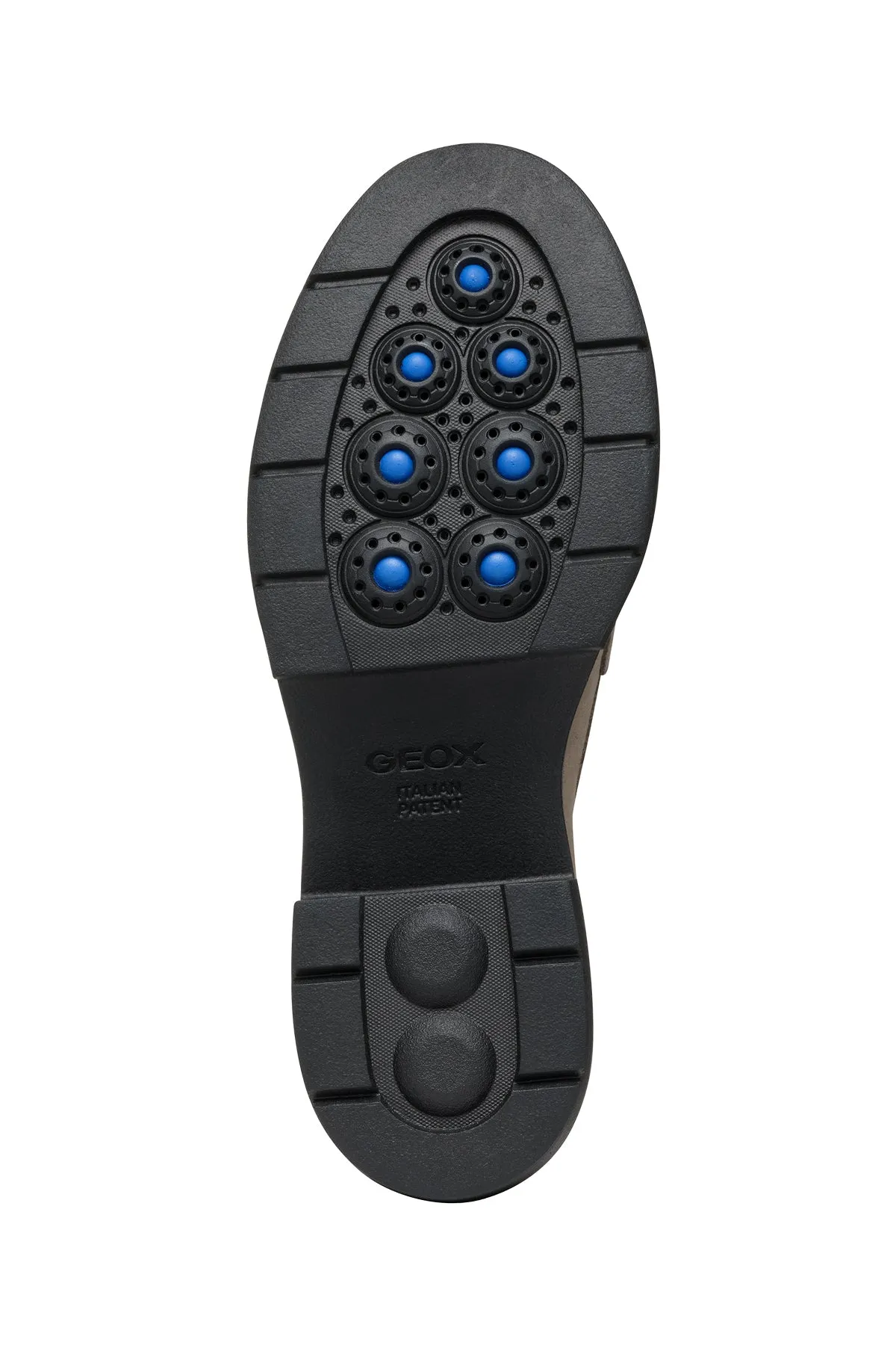 Geox Kadın Vizon Spherica Ec15 Kalın Topuklu Süet Deri Maskülen Loafer