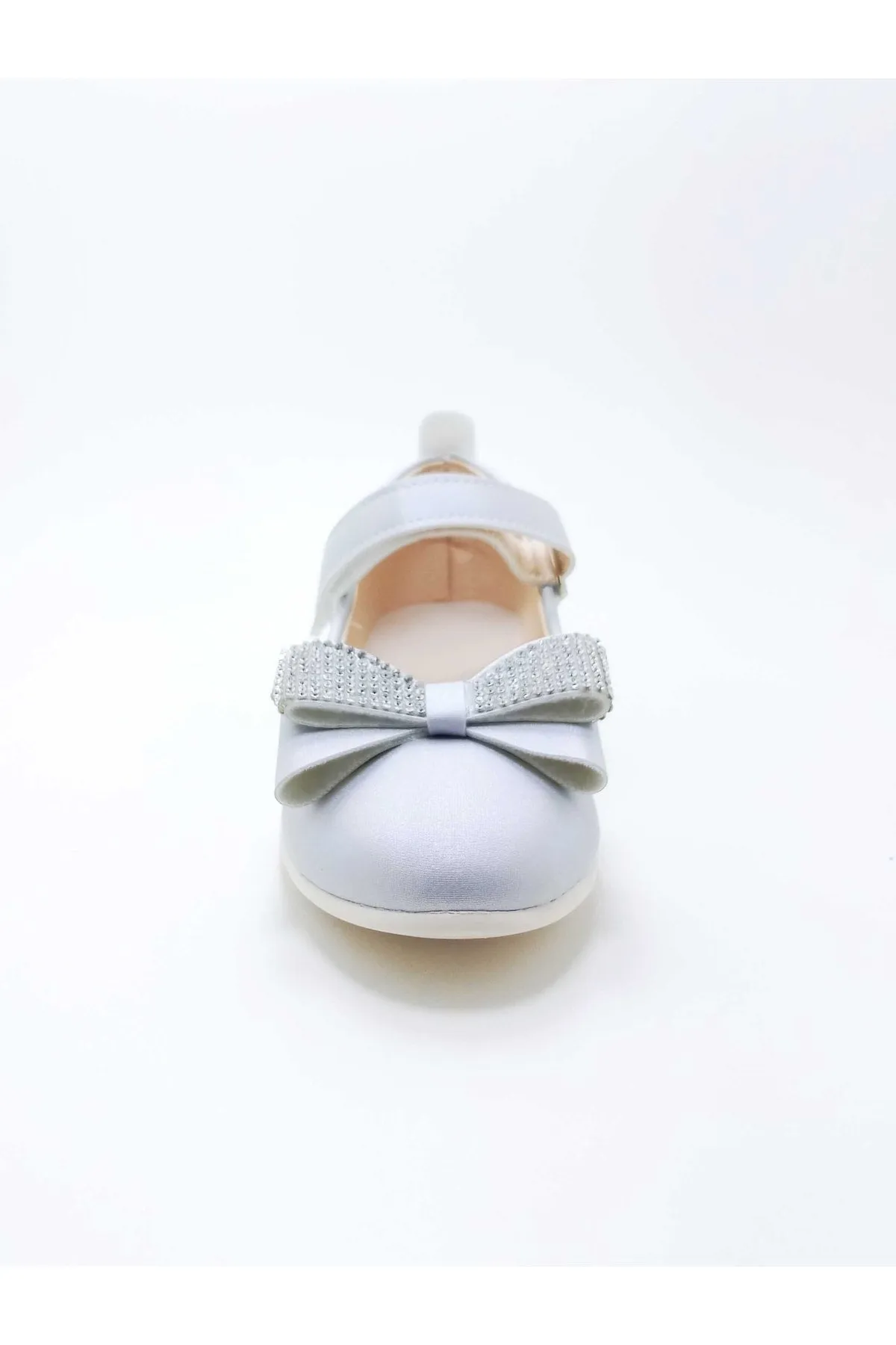 Girl's Stone Bow Satin Orthopedic Flats(26-35 Num.)