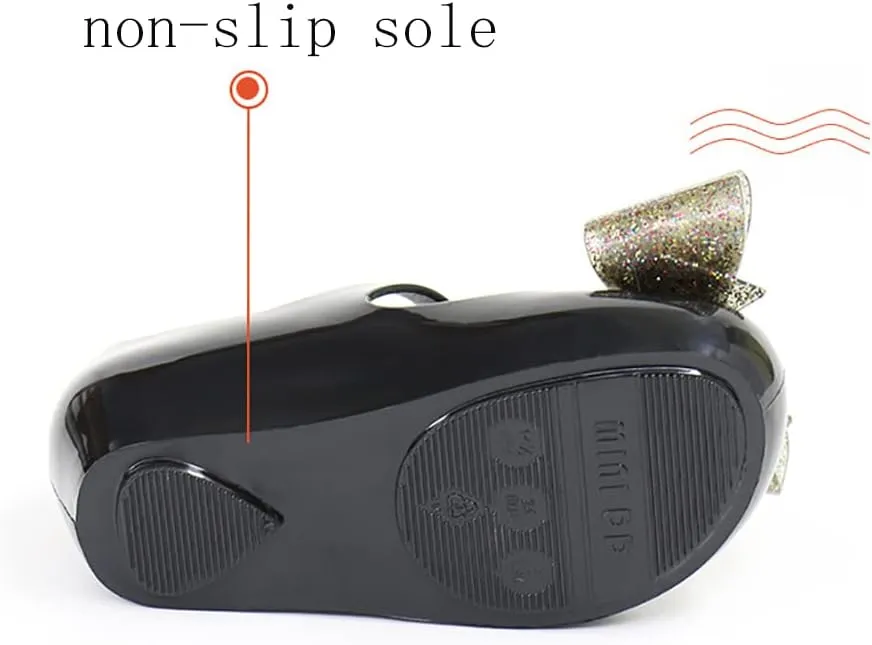 Girls Summer Open Toe Jelly Sandals Cute Bowknot Beach Shoes