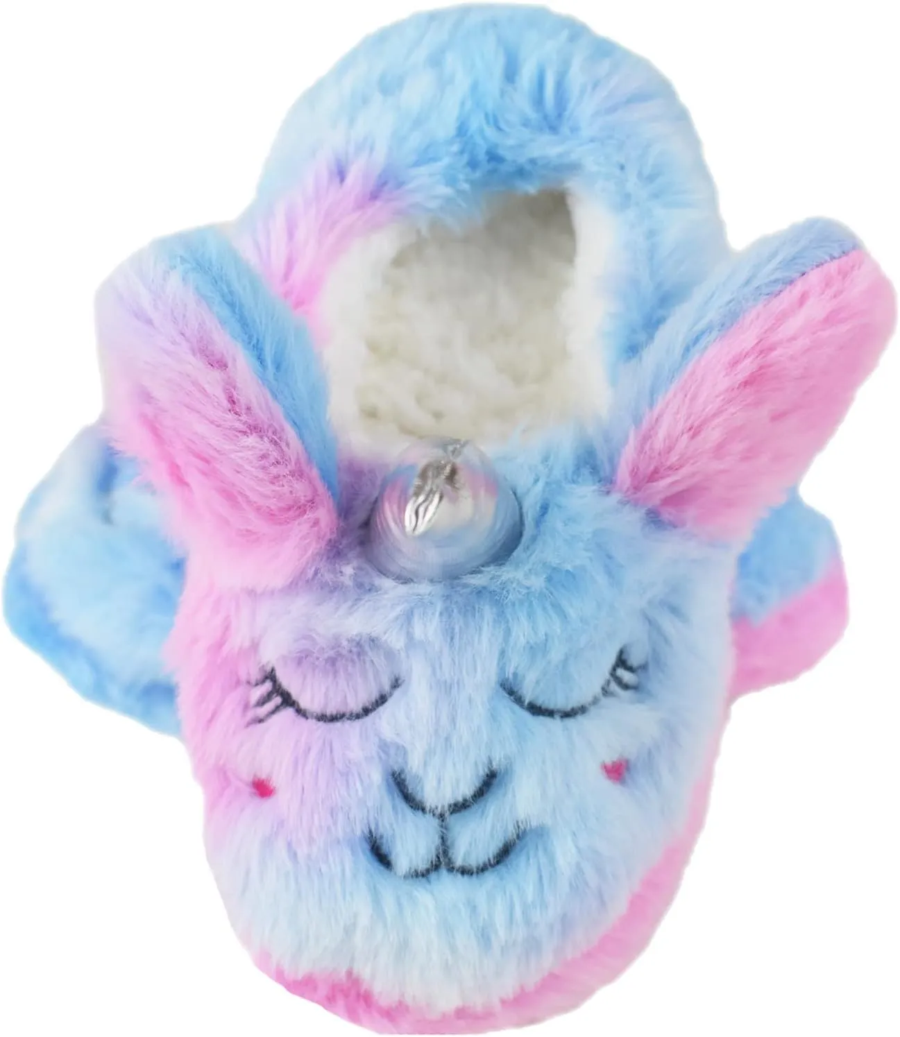 Girls/Kids Warm Unicorn Slippers with Fuzzy Plush Fleece House Slip-on Shoes