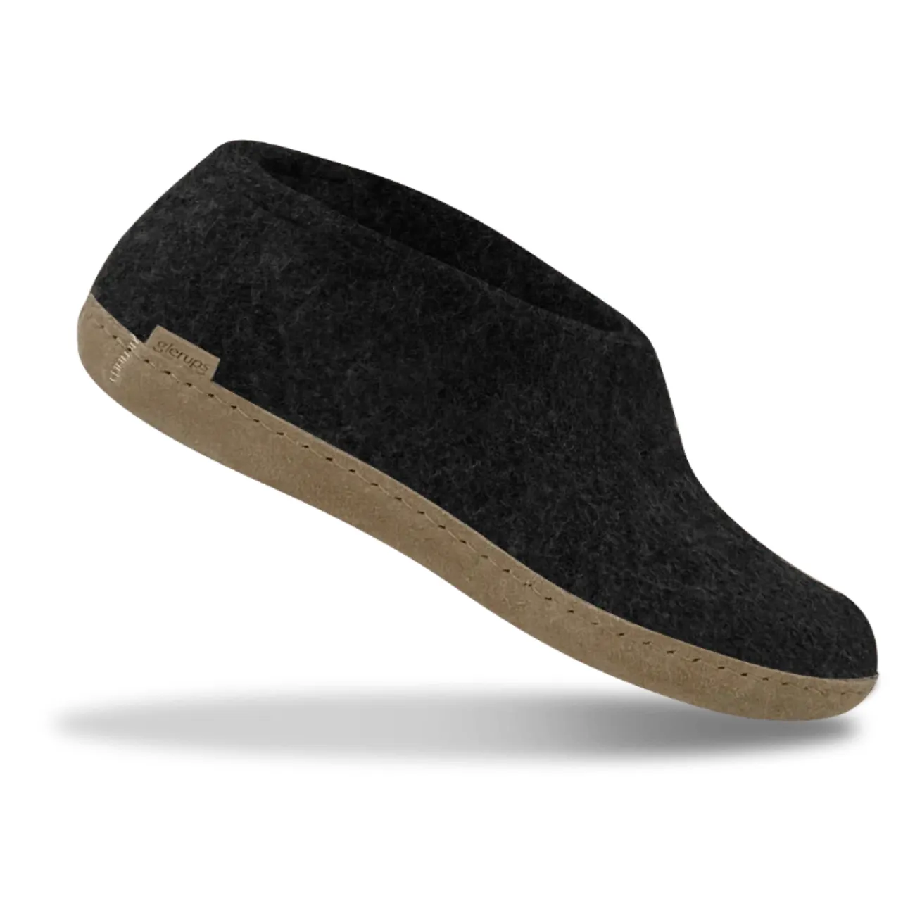 Glerups The Shoe Charcoal - Leather Sole