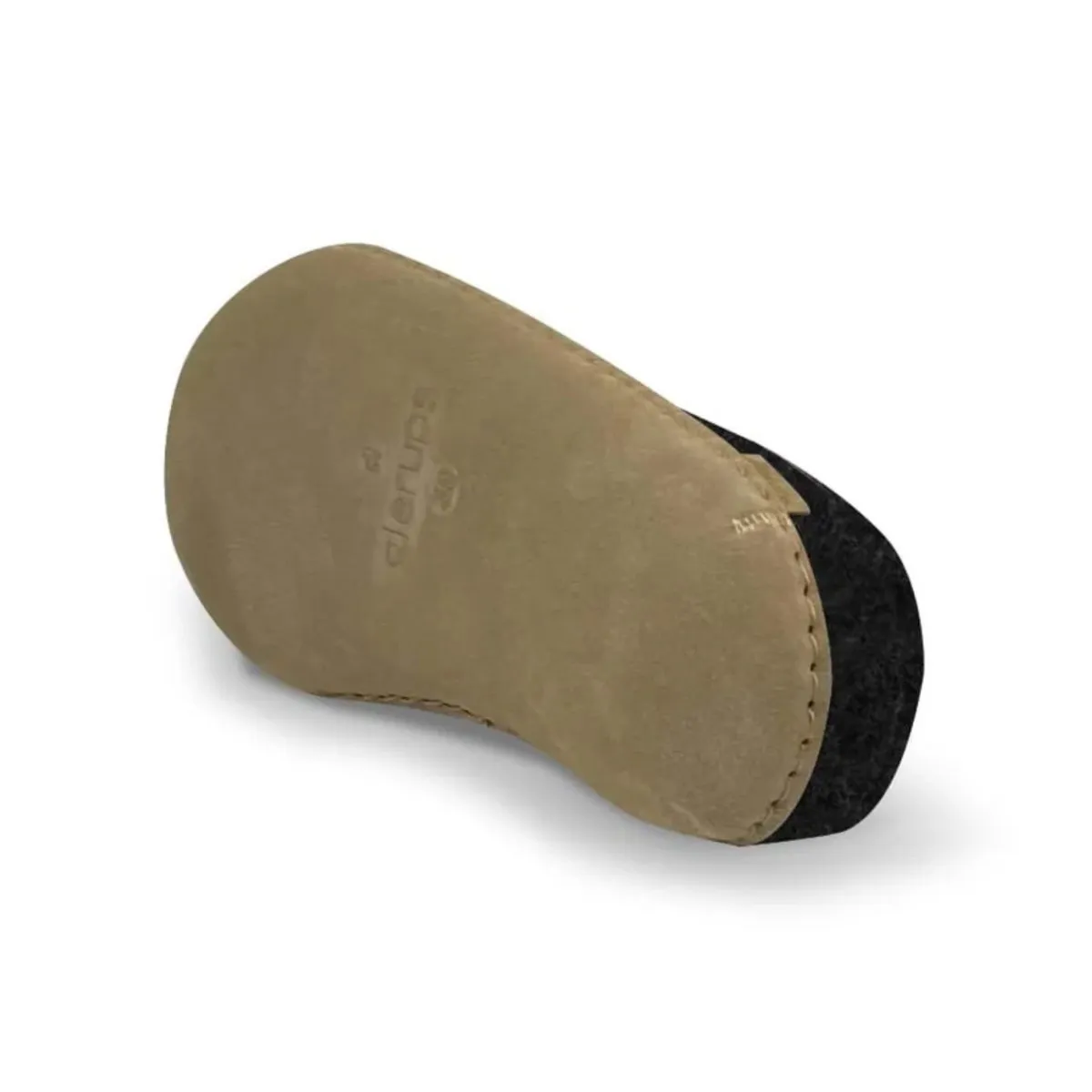 Glerups Women's Model B Slipper with Leather Sole Charcoal