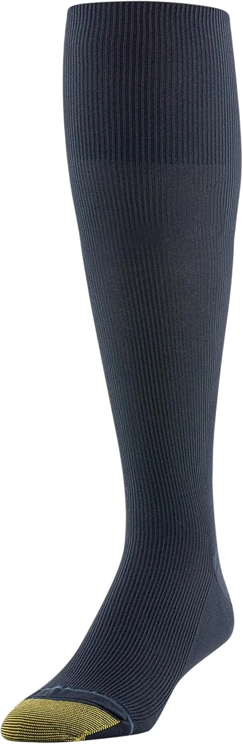 GOLDTOE Men's Metropolitan Over The Calf Socks 3 Pack