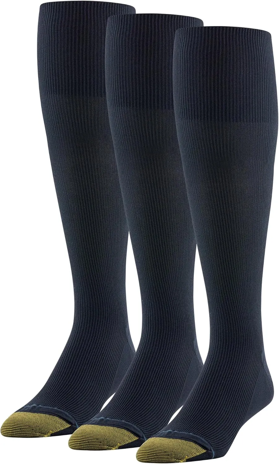 GOLDTOE Men's Metropolitan Over The Calf Socks 3 Pack