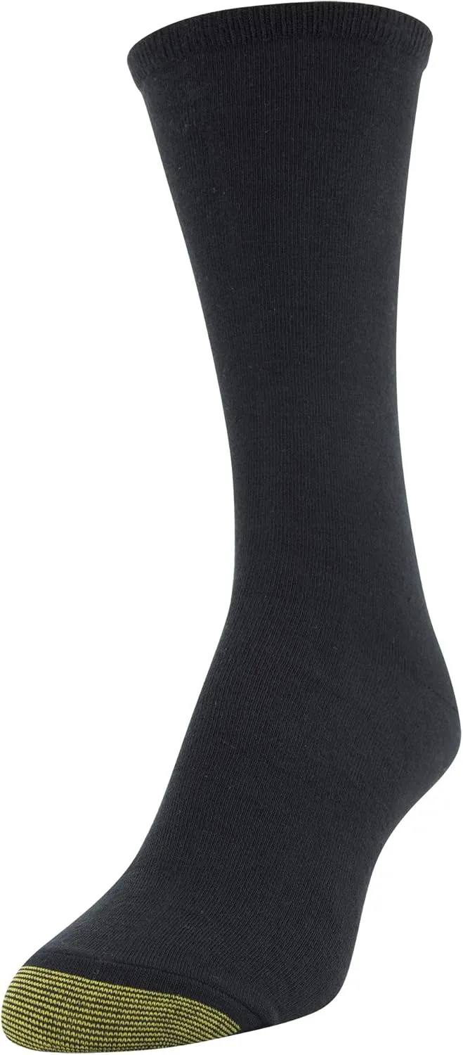 GOLDTOE Women's Floral Dress Crew Socks, 3 Pairs