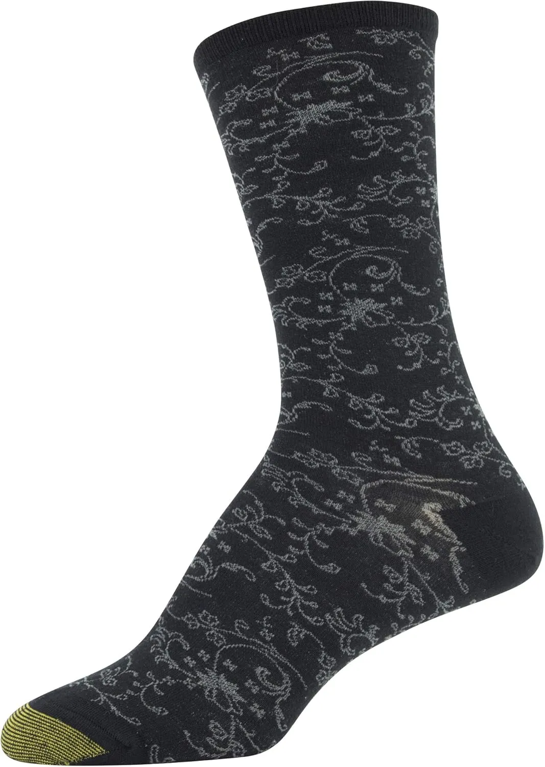 GOLDTOE Women's Floral Dress Crew Socks, 3 Pairs