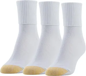 GOLDTOE Women's Ultra Soft Providence Turn Cuff Socks 3 Pack
