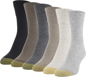 GOLDTOE Women's Ultra Soft Verona Crew Socks 3 Pack