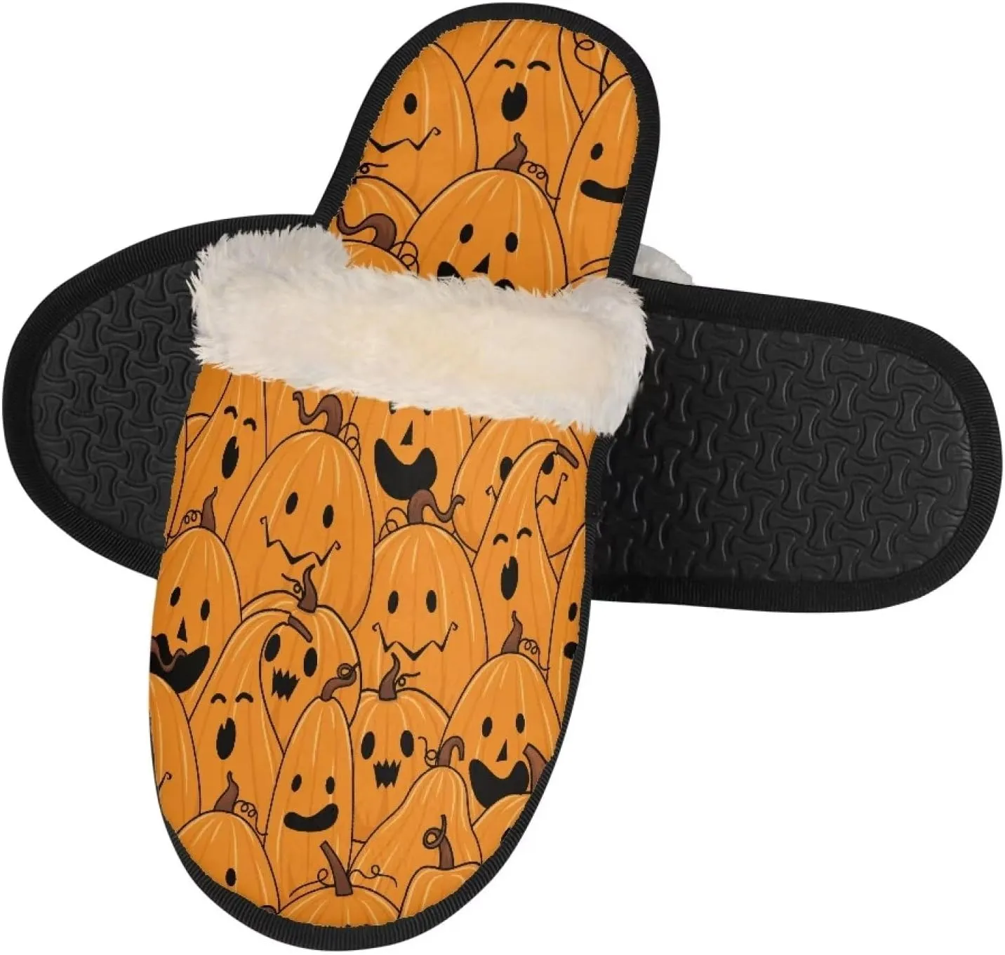 Gomyblomy Memory Cotton Slippers, Fashion Indoor Non-Slip Warm Home Slippers, Soft Closed Toe Fuzzy Slippers for Men & Women
