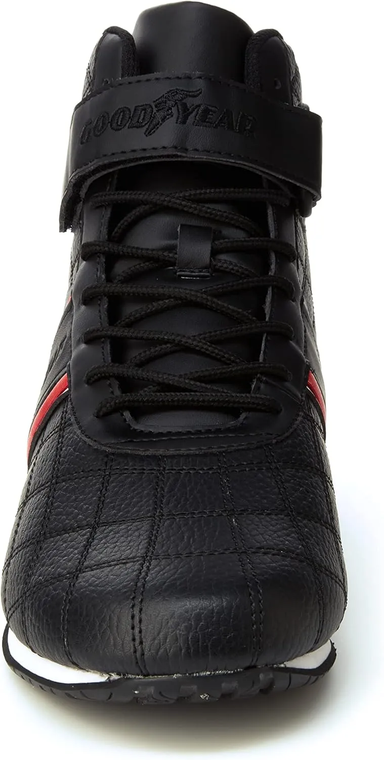 Goodyear Mens Clutch Racer Sneaker – High-Top Sneakers, PU Leather & Mesh Lining