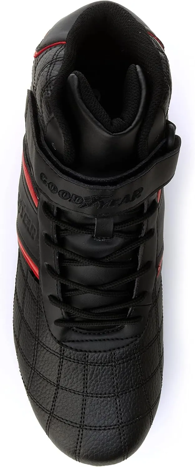 Goodyear Mens Clutch Racer Sneaker – High-Top Sneakers, PU Leather & Mesh Lining