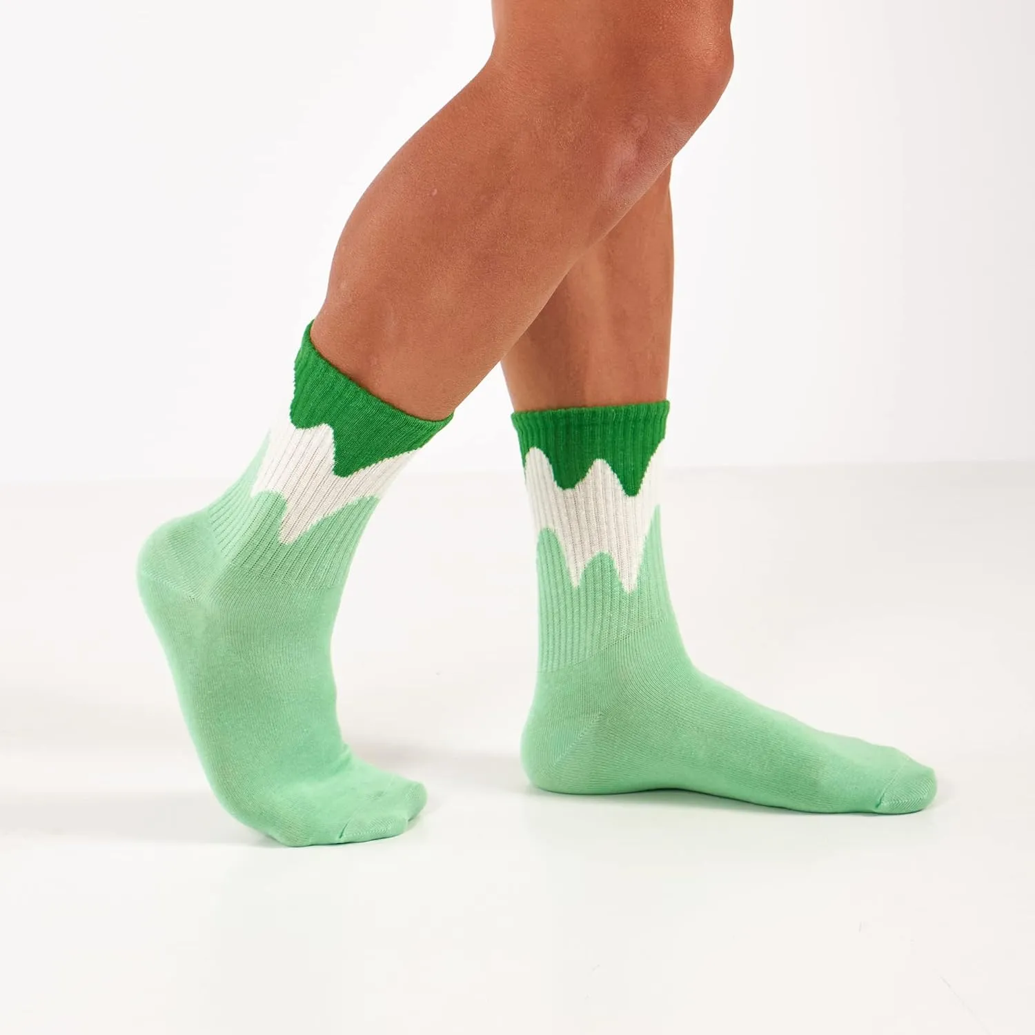GoWith Cotton Socks for Women & Men, Quarter Cushioned Striped Soft Thin Retro Everyday Socks, Athletic and Casual Wear