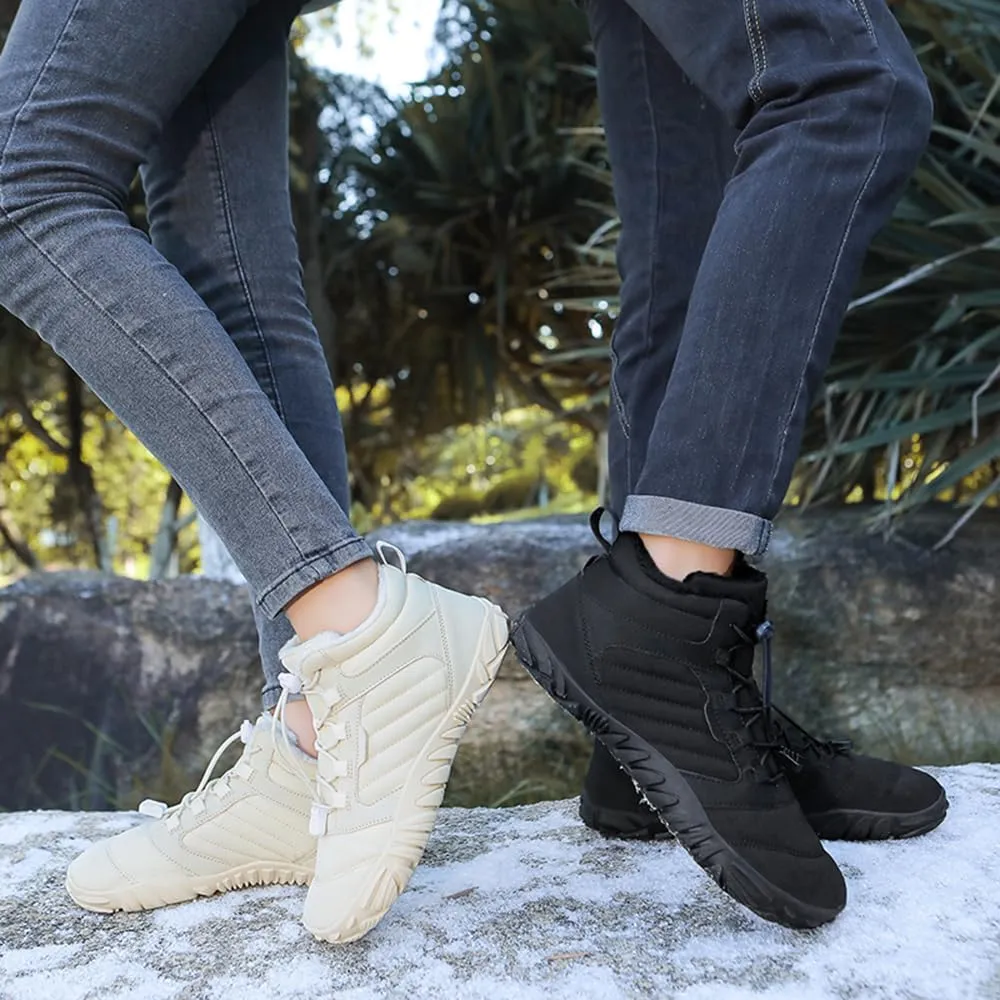 Grounded Winter Footwear for Women, Hike Winter Footwear Barefoot Women Men, Barefoot Shoes Waterproof Wide Toe Box Boots