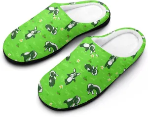 Halloween House Slippers For Woman Ladies Memory Foam Bedroom Slipper Indoor Outdoor Slip-On Shoes Funny Fall Slippers