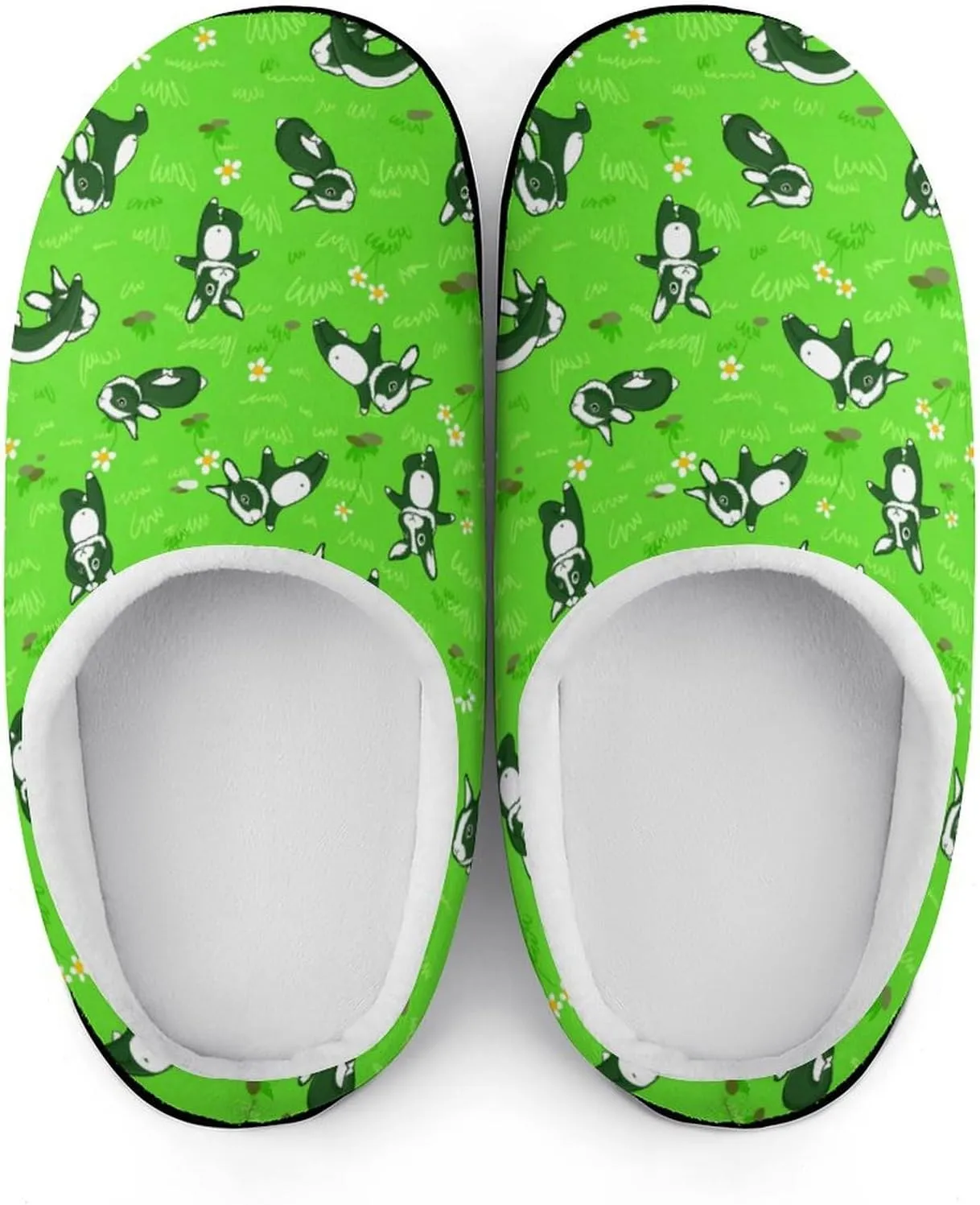 Halloween House Slippers For Woman Ladies Memory Foam Bedroom Slipper Indoor Outdoor Slip-On Shoes Funny Fall Slippers