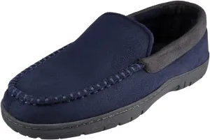 Hanes Men's Textured Moccasin Slipper