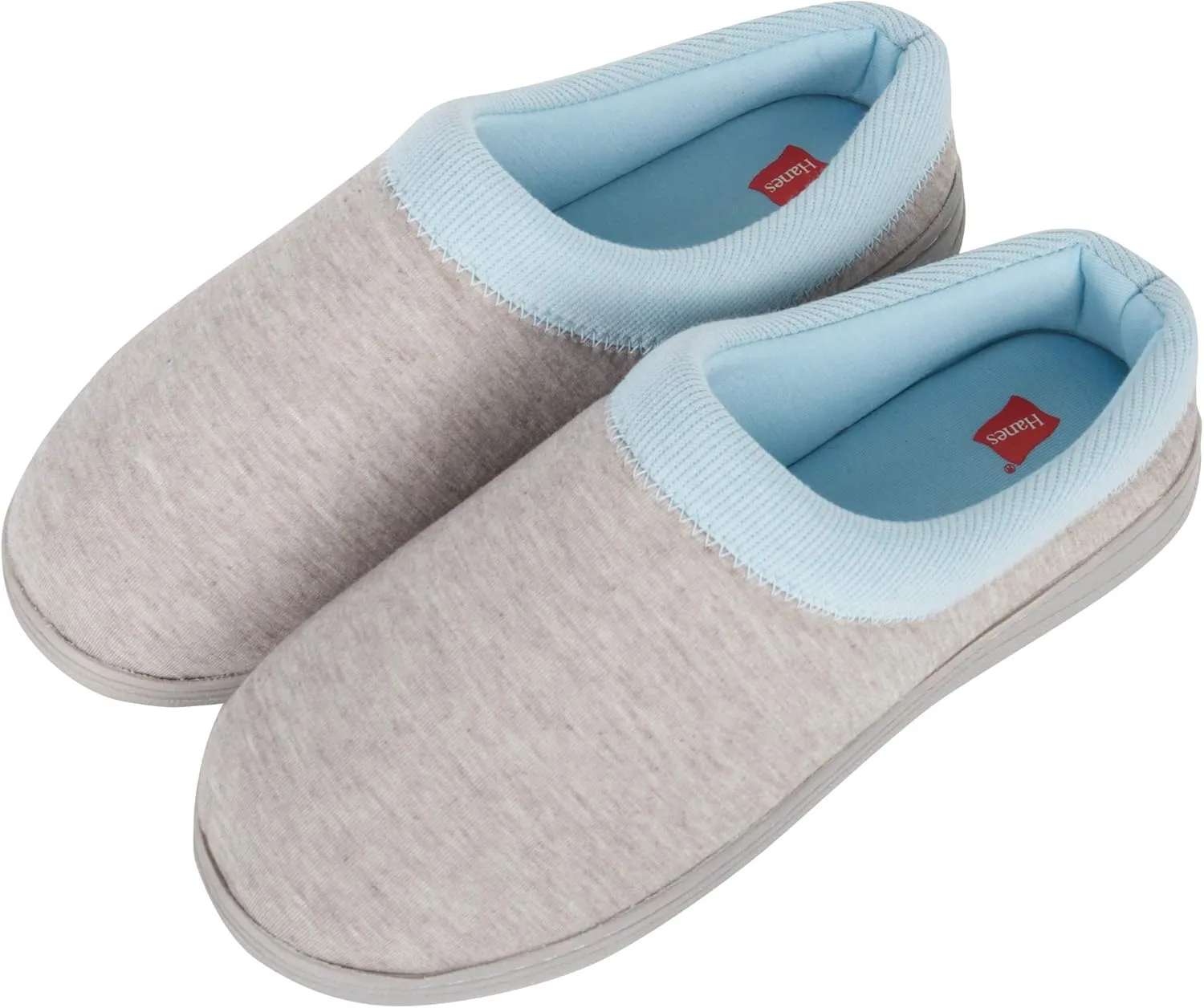 Hanes womens Soft Waffle Knit Clog Slippers With Indoor/Outdoor Sole