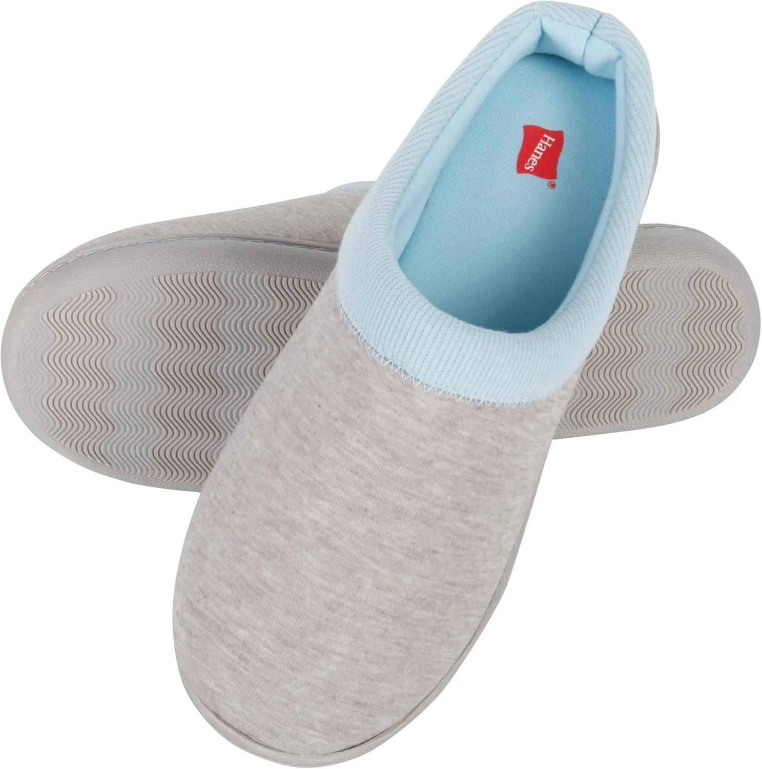 Hanes womens Soft Waffle Knit Clog Slippers With Indoor/Outdoor Sole